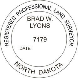 Land Surveyor Seal - Pocket - North Dakota